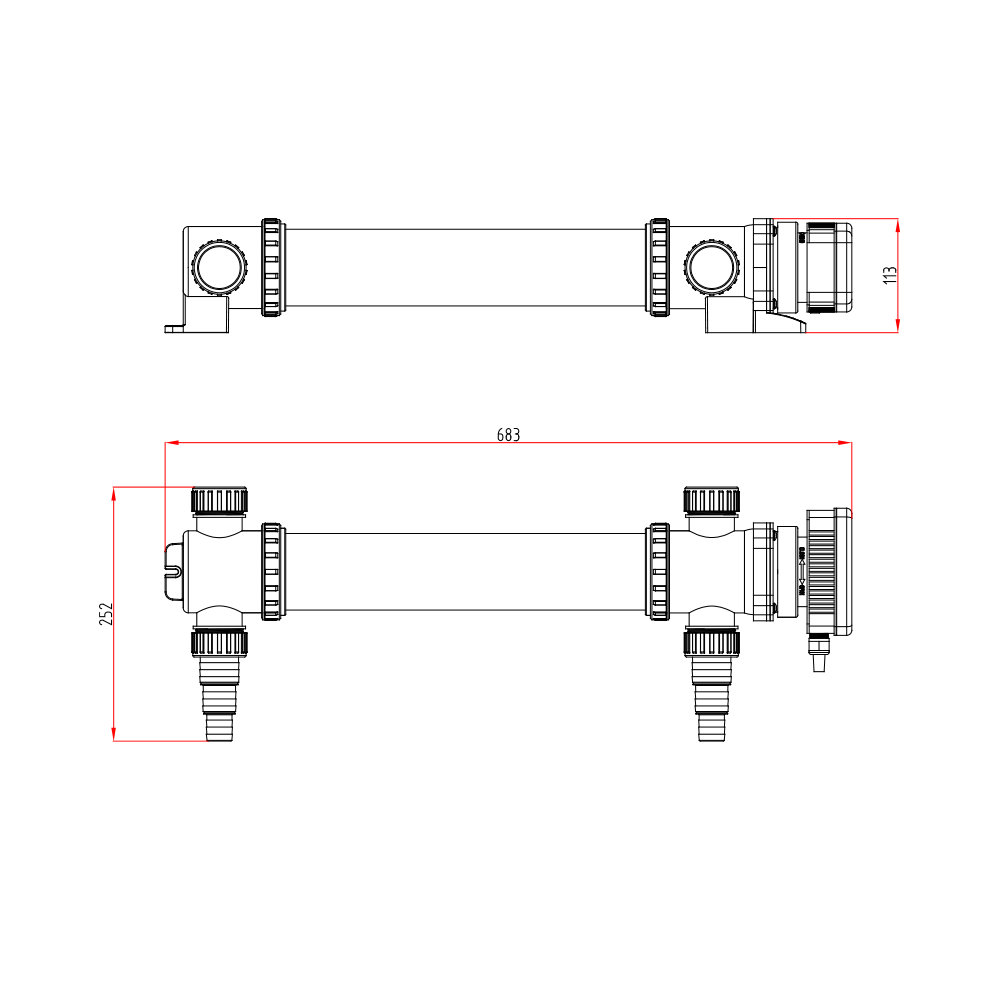 BluClear 55W - UV-c Apparaat - Max. 9.000 l/u - Met UV lamp