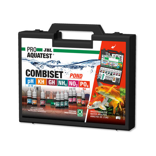 JBL ProAquaTest CombiSet Pond - Trousse de test complète pour 6 paramètres de l'eau de bassin